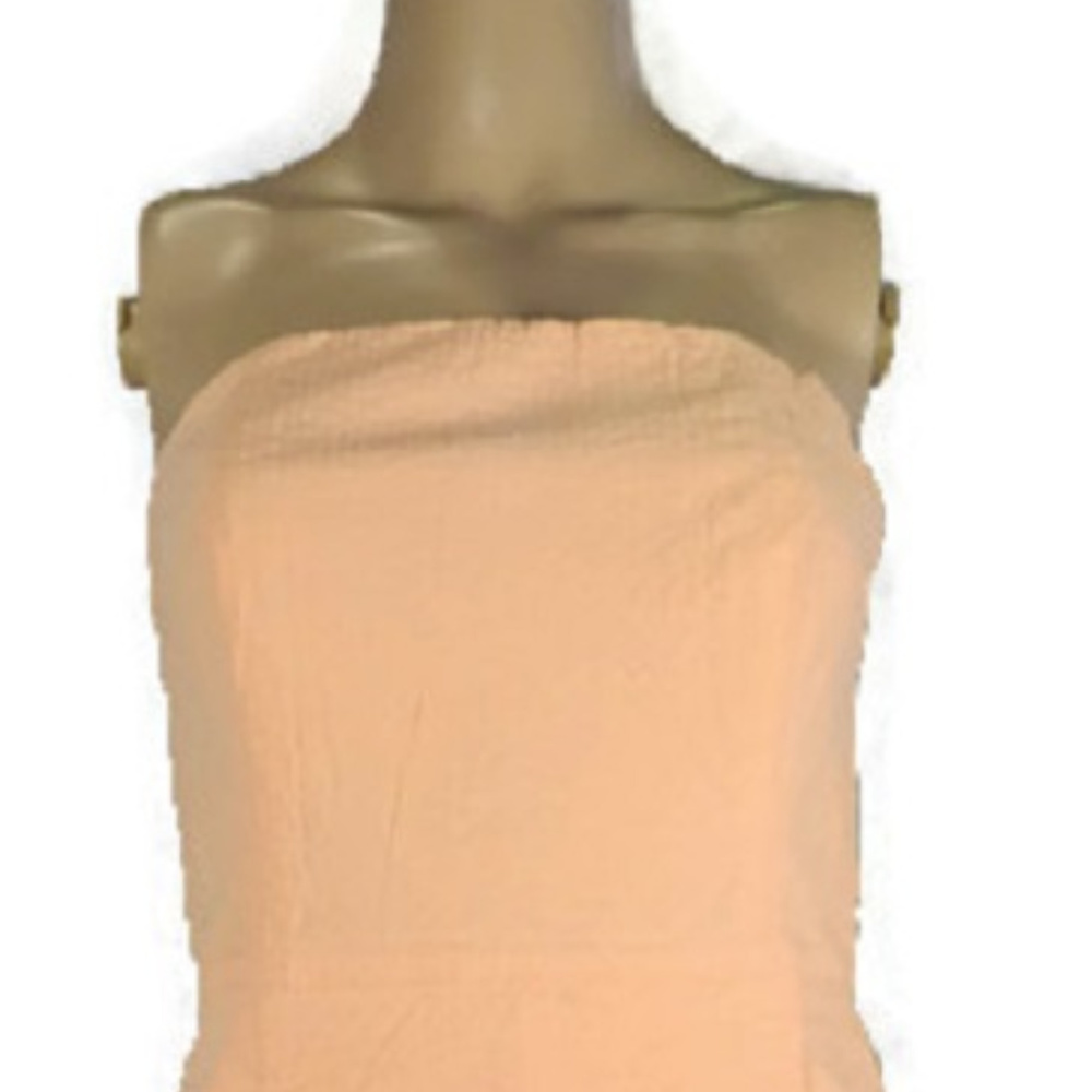 Vineyard Vines Strapless Peach A-Line Dress - Picture 3 of 5